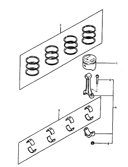 2019 Hyundai Tucson Nut-Connecting Rod Diagram for 2351411000
