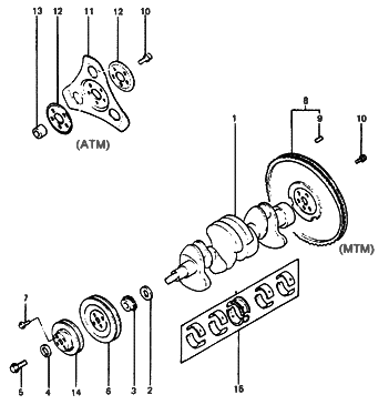 2013 Hyundai Veloster  Sprocket-Crankshaft Diagram for 2312021000