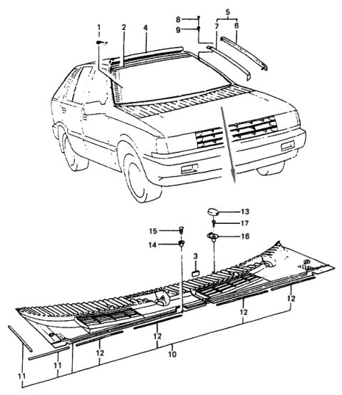 2012 Hyundai Veloster  Glass-Windshield Diagram for 8611121081