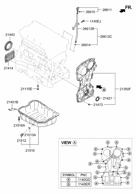 2022 Hyundai Venue  Bolt Diagram for 1140610556K
