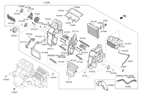 2020 Hyundai Sonata Hybrid  Bracket Diagram for 97155D3000