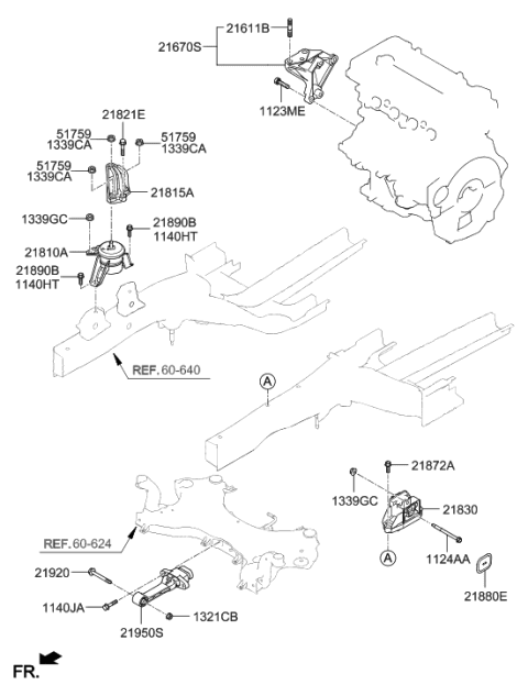 2022 Hyundai Venue  Bolt Diagram for 1123410806K