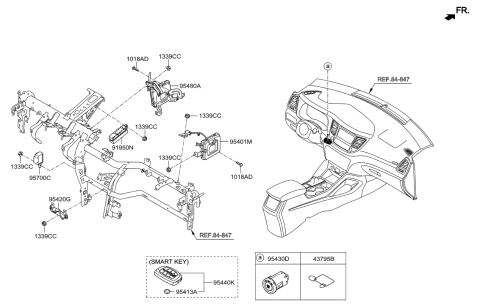 2020 Hyundai Sonata Hybrid  Information Tag Diagram for 46796D3200