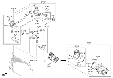 2023 Hyundai Santa Cruz  Valve-Expansion Diagram for 97626A3200