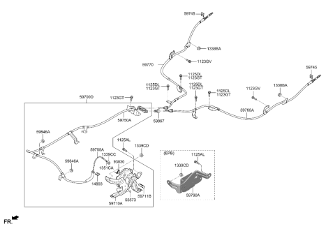 2015 Hyundai Azera Pad-Pedal Diagram for 597112S100