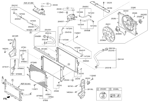 2023 Hyundai Santa Cruz  Hose Assembly-Water Diagram for 25450G2010
