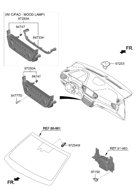 2015 Hyundai Azera  Sensor-Photo Diagram for 97253G2000