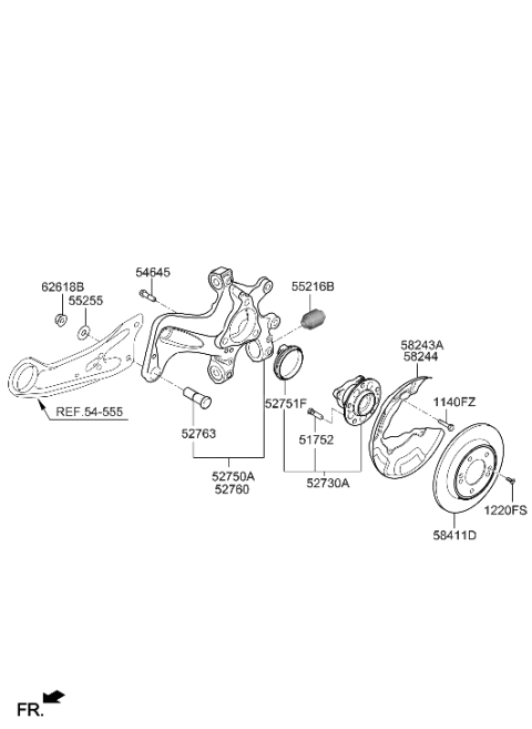 2023 Hyundai Genesis GV70 Cover-Dust Rear, LH Diagram for 58243G2300