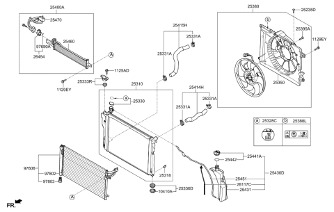 2010 Hyundai Elantra Touring  Bracket Assembly-Radiator Mounting Upper Diagram for 25333D2000
