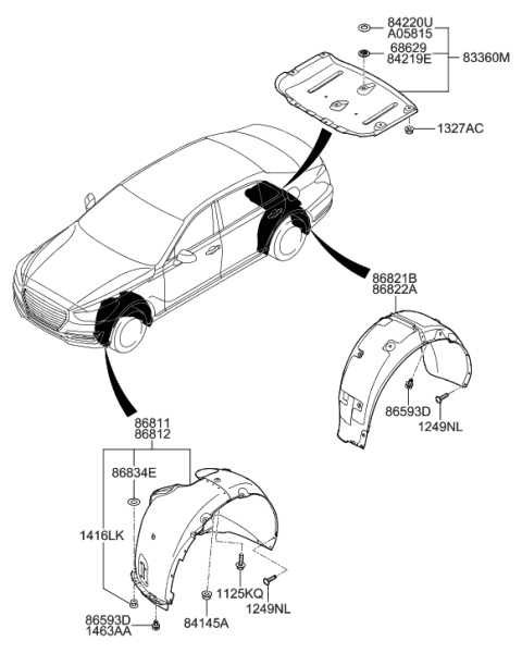 2010 Hyundai Elantra Touring  Cover Assembly-Spare Tire Diagram for 86880D2000