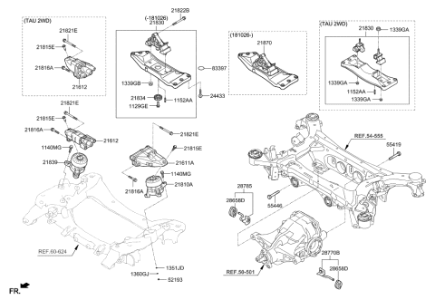 2011 Hyundai Elantra Touring  Stopper Diagram for 21837J6300