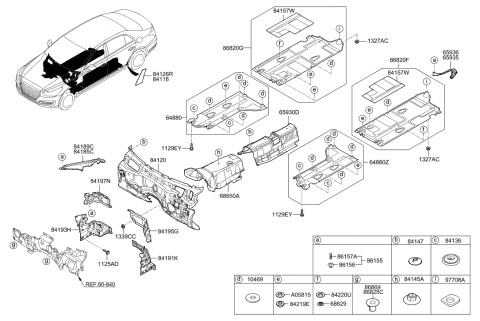 2010 Hyundai Elantra Touring  Nut-Flange Diagram for 1339506006B