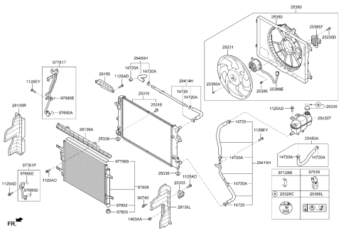 1998 Hyundai Accent Seal-Condenser Diagram for 97798G7000