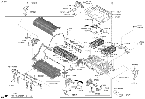 2006 Hyundai Entourage  Bolt Diagram for 1141306147C