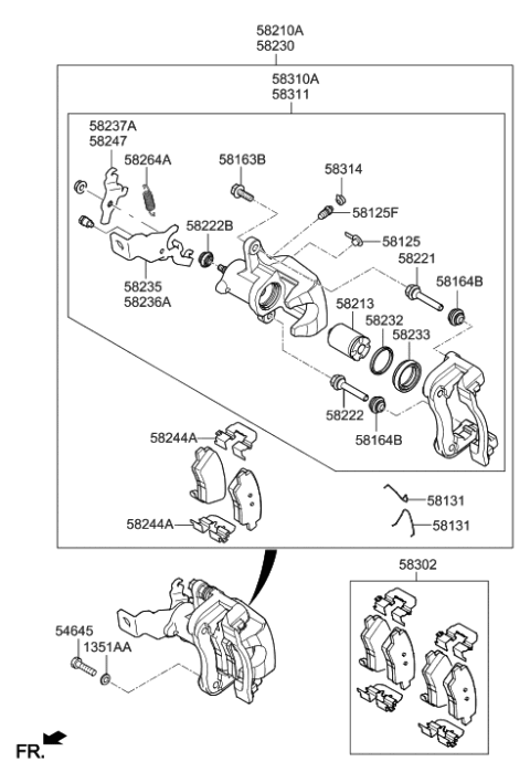 2022 Hyundai Elantra N  Spring-Pad Return Diagram for 58288G2300