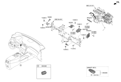 2006 Hyundai Elantra UNIT ASSY-IBU Diagram for 95400CW041