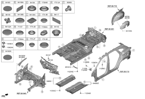 2003 Hyundai Elantra  PAD-ANTINOISE Diagram for 8418929010