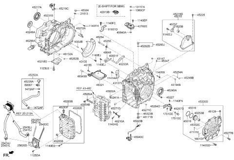 2000 Hyundai Elantra  Hose Assembly-Lower Diagram for 254153D110