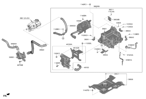 1998 Hyundai Elantra  Hose Assembly Diagram for 366933DAG0