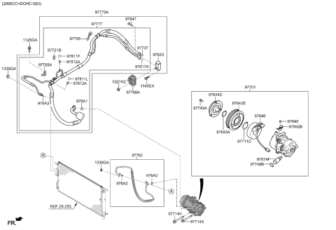 2019 Hyundai Ioniq  Tube Assembly-Suction & Liquid Diagram for 97775D3490