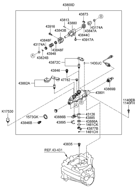 2012 Hyundai Genesis Coupe  Body-Select Diagram for 4387723003
