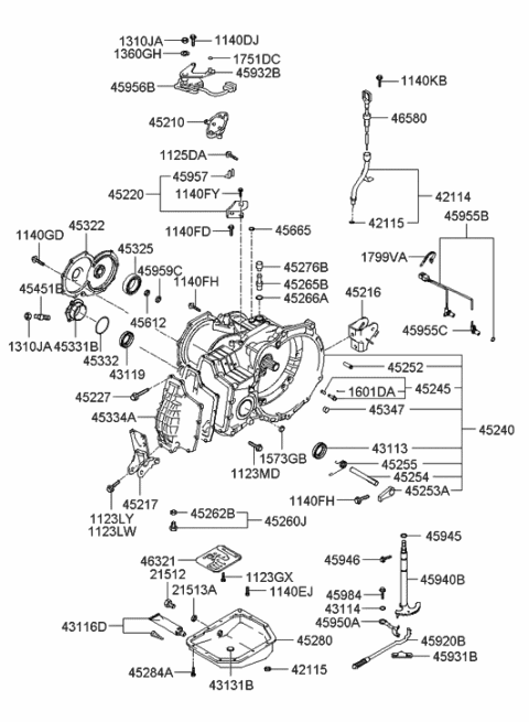 2015 Hyundai Genesis Coupe Bolt Diagram for 1123412453