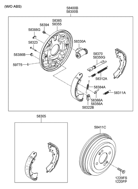2015 Hyundai Genesis Coupe  Lever-Pawl LH Diagram for 583531G000