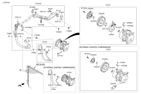 2017 Hyundai Genesis G90  Tube Assembly-Suction & Liquid Diagram for 977751R500
