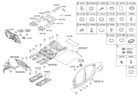 2017 Hyundai Ioniq  Gusset-Inner, LH Diagram for 667930U000