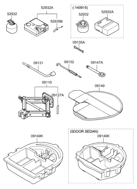2017 Hyundai Ioniq Hook-Towing Diagram for 091451E000