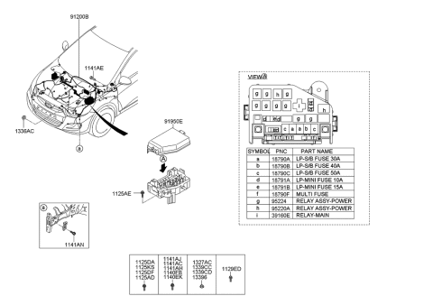 2017 Hyundai Genesis G90  Relay-Main Diagram for 391603C200