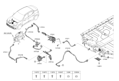 2008 Hyundai Azera  HEATER ASSY-ELECTRIC Diagram for 375V2GI100