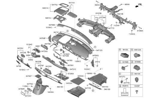 2008 Hyundai Azera  BOLT WASHER ASSY Diagram for 84434T6000