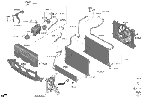 2008 Hyundai Azera  O-RING Diagram for 97690CV000