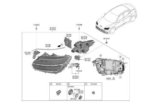 2008 Hyundai Azera Tube-Rubber Diagram for 9216325000