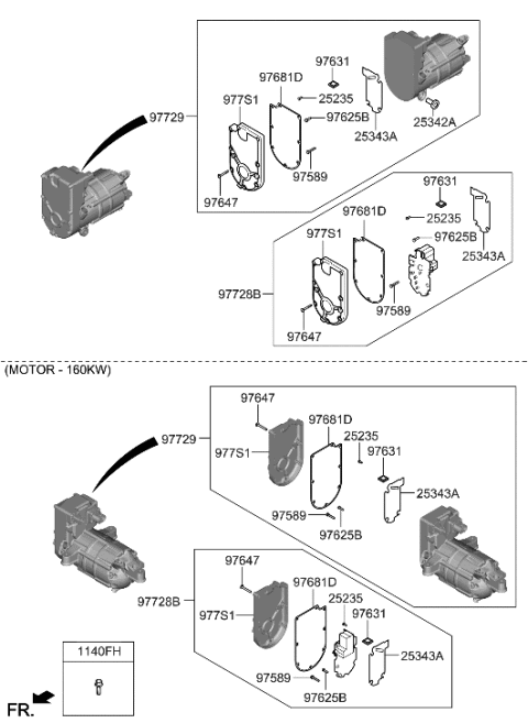 2008 Hyundai Azera  GASKET-COMPRESSOR CYLINDER Diagram for 97681GI000