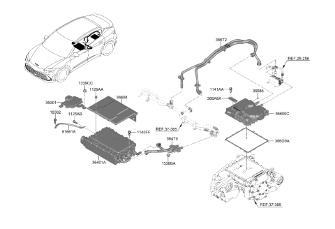 2008 Hyundai Azera  COVER ASSY-INPUT Diagram for 366A71XAM0