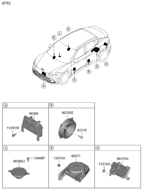 2008 Hyundai Azera  Bolt Diagram for 1125106303