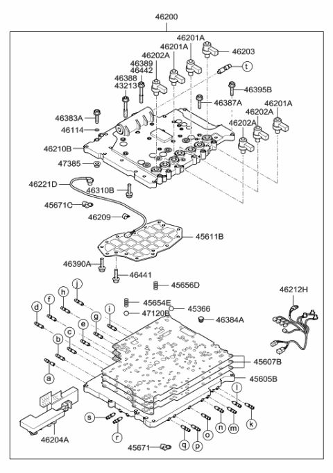 2019 Hyundai Elantra Bolt Diagram for 463894C000