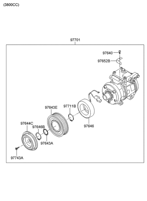 2018 Hyundai Elantra  Bolt Diagram for 976471G000