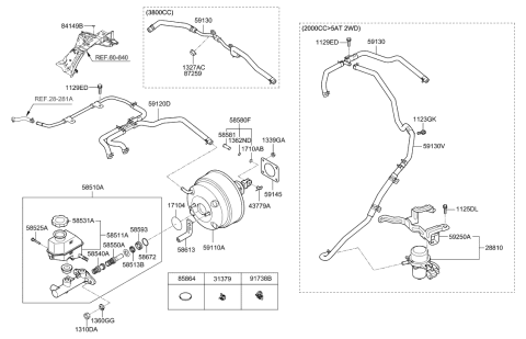 2019 Hyundai Elantra  Piston Assembly-Secondary Diagram for 585403M300