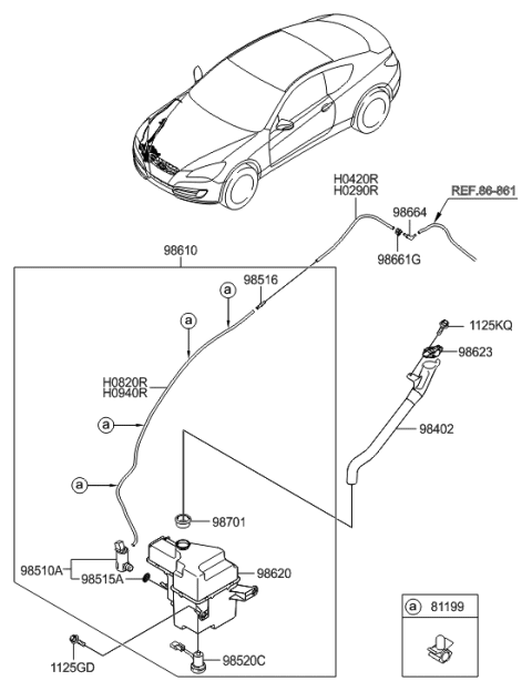 2018 Hyundai Elantra  Level Switch-Windshield Washer Diagram for 985203E000
