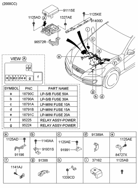 2013 Hyundai Elantra GT Bracket-Control Wiring Diagram for 919312M020