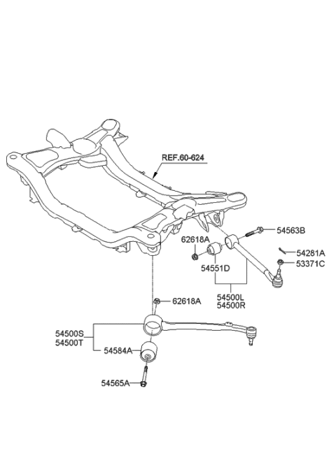 2013 Hyundai Elantra GT Pin Diagram for 545662M000