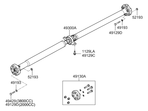 2019 Hyundai Elantra  Bolt Diagram for 493192M000