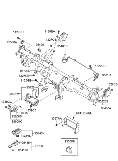 2018 Hyundai Elantra  Unit-Flasher Diagram for 955502M000