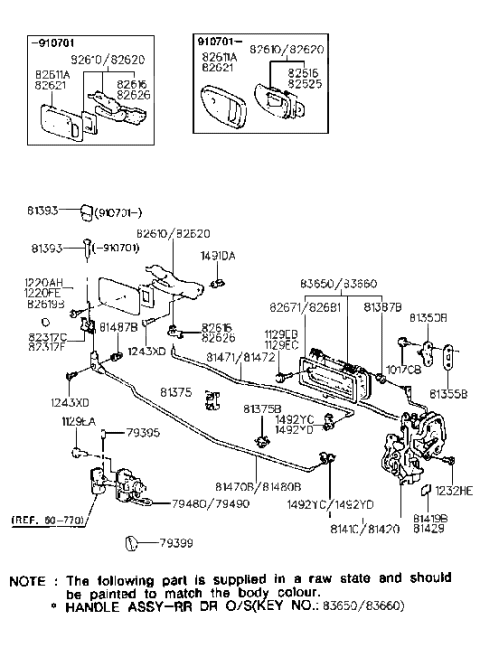 2017 Hyundai Veloster Retainer-Safety Lock Diagram for 8148721000