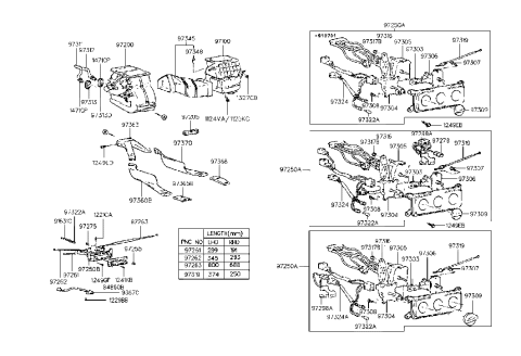 2016 Hyundai Veloster  Duct-Rear Heating Joint Diagram for 9736324000