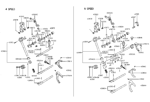 2020 Hyundai Veloster  Spring-Poppet Diagram for 4383634001