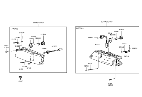 2015 Hyundai Veloster  Retainer-Headlamp Adjust Lower Diagram for 9214424050